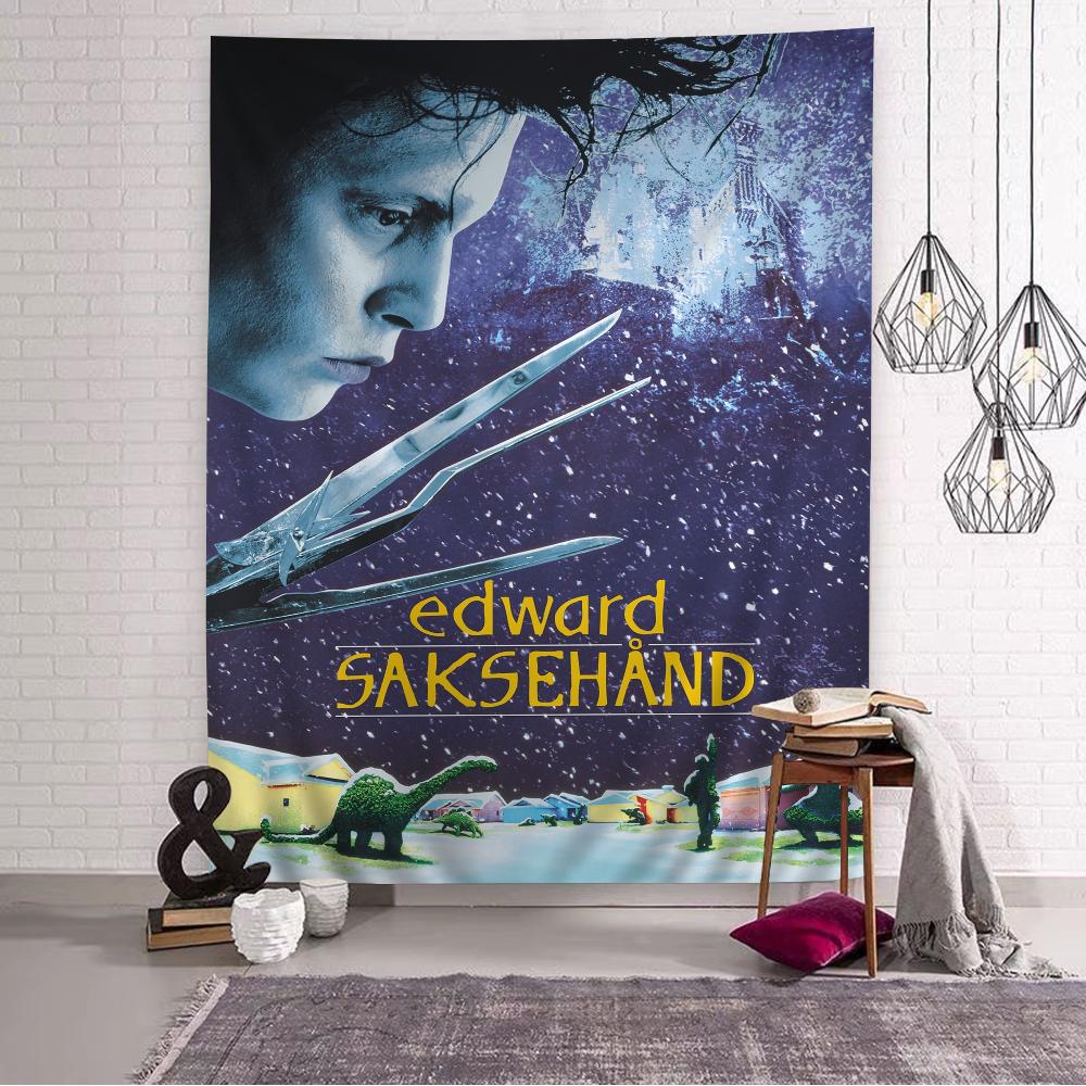 Movie EEdward SScissorhands  Hippie Wall Hanging Tapestries Bohemian Wall Tapestries Mandala INS Home Decor