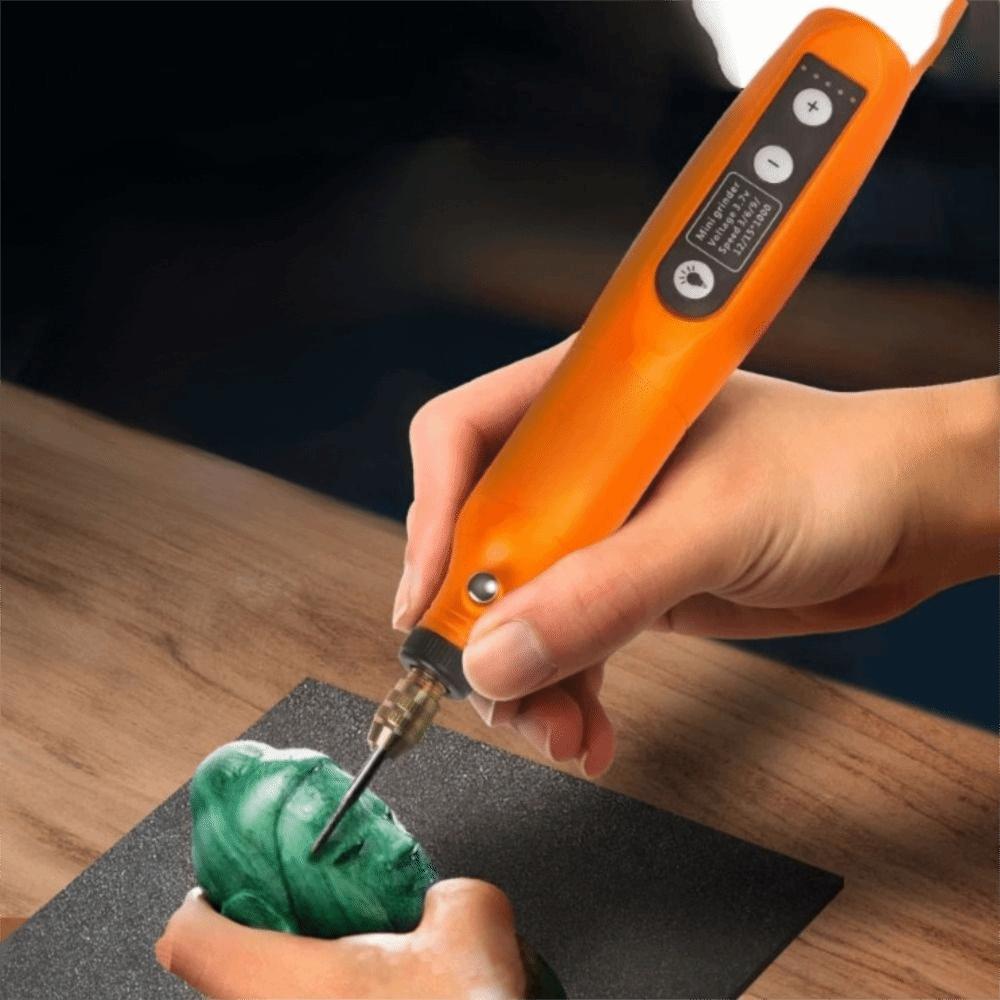 5-Speed Adjustable Rechargeable Polishing Machine Digital Display Mini Rotary Tool Jewelry Making