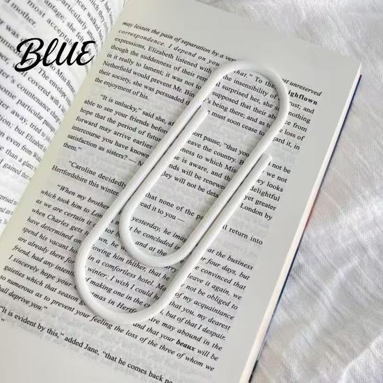 Grand Marque-page Décoratif 3D Trombone Extra Clip Imprimé Forme Géante Marque-page Grand Trombone Marqueur de Livre Décoration Cadeau pour