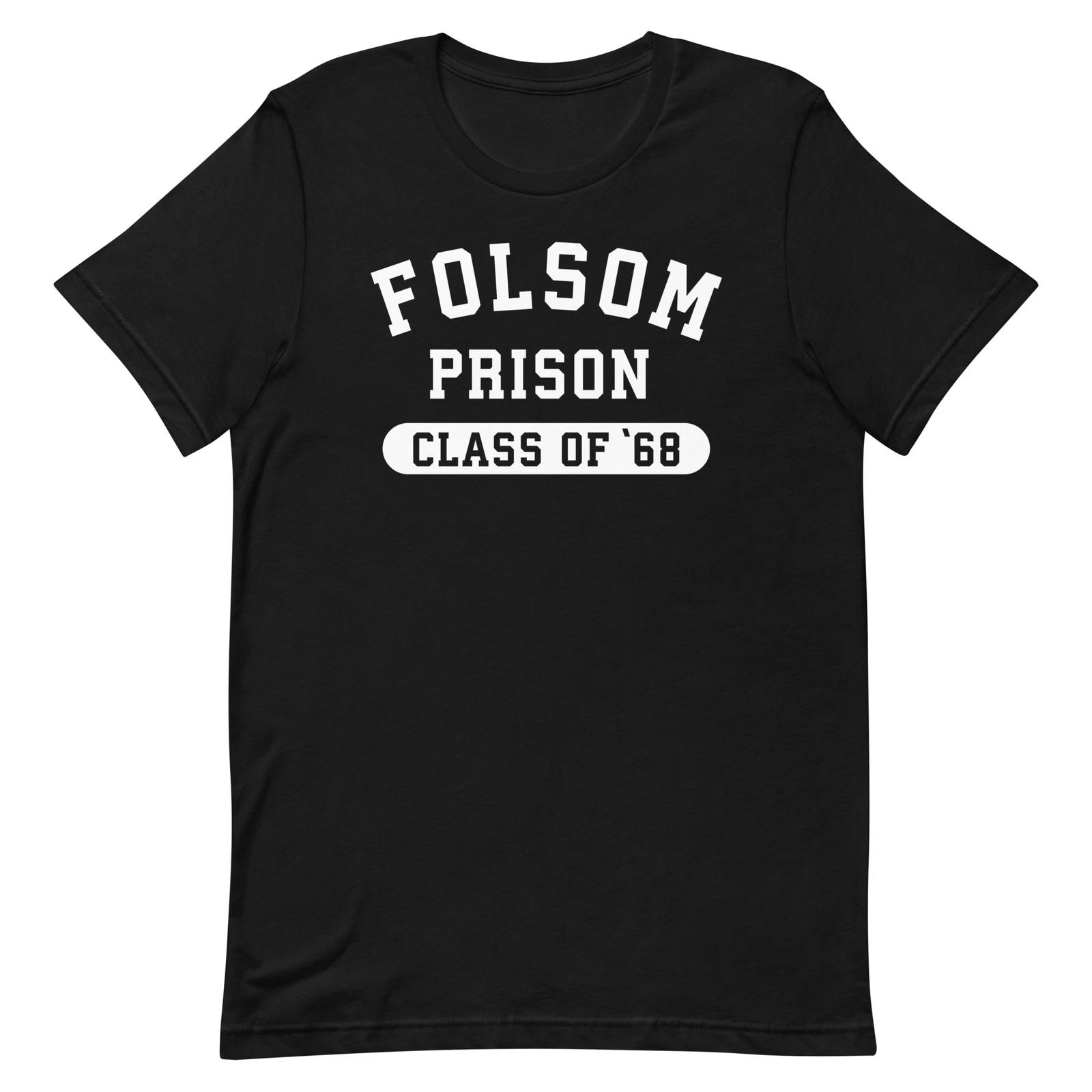 Folsom Prison Class of 1968 Graphic Tee Shirt Black Unisex t-shirt S