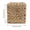 Handmade Water Hyacinth Storage Basket for Tissues Woven Paper Towel Box with Lid Natural Home Decoration