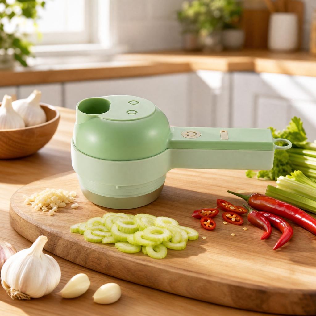 Multifunctional Food and Baby Food Processor for Home Kitchen - Vegetable Cutter for Meal Prep and Purees