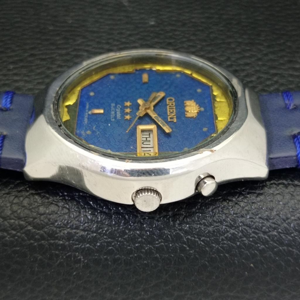 Gebrauchte Orient Crystal Automatic 46941 Japanische Herrenuhr mit originalem Zifferblatt A432330-2 R111-a432330