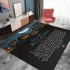 Halloween Crystal Velvet Horror Pumpkin Carpet Living Room Coffee Table Mat Bedroom Bed Blanket Bathroom Non-Slip Mat