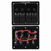 4 Gang Rocker Switch Panel 12‑24V ON Off Toggle Switch Panel IP66 Waterproof with LED Indicator for 