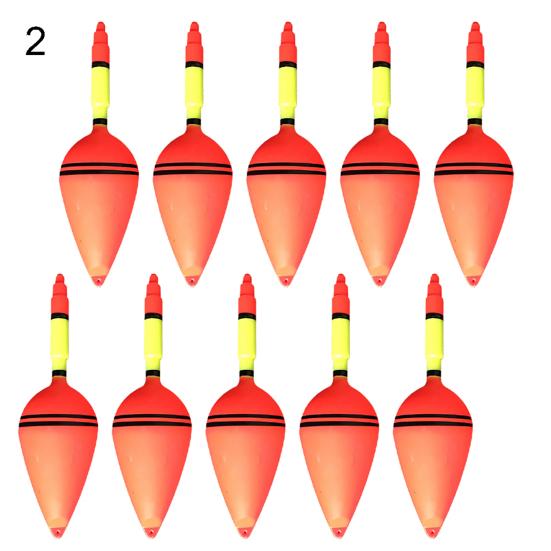 10Pcs Olive Shape Fish Float Bobber Buoy Fishing Tackle Tool Gear Accessories