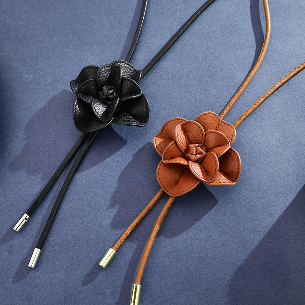 Floral Handmade Chic Rose Choker Necklace For Women With Unique Mixed Material Craftsmanship