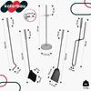 Fireplace Tool Set - KOTARBAU - 5 Pieces - Stainless Steel - Minimalist Design - Practical