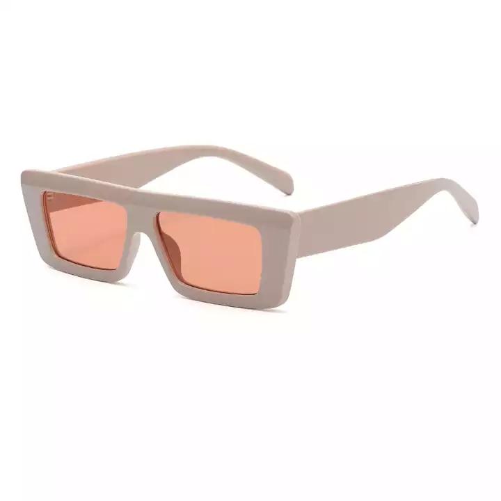 Small Frame Vintage Rectangle Sunglasses New Fashion Women Personality Wide Brim Sunglasses