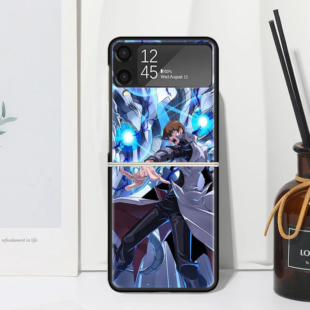 Game Yu-Gi-Oh Phone Case Cover for Samsung Galaxy Z Flip 7 6 5 4 3 5G Flip3 Flip4 Flip5 ZFlip6 ZFlip7 Black Fundas Galaxy Z Flip