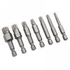 High Hardness Screwdriver Bits Silver 12 Point Alloy Steel