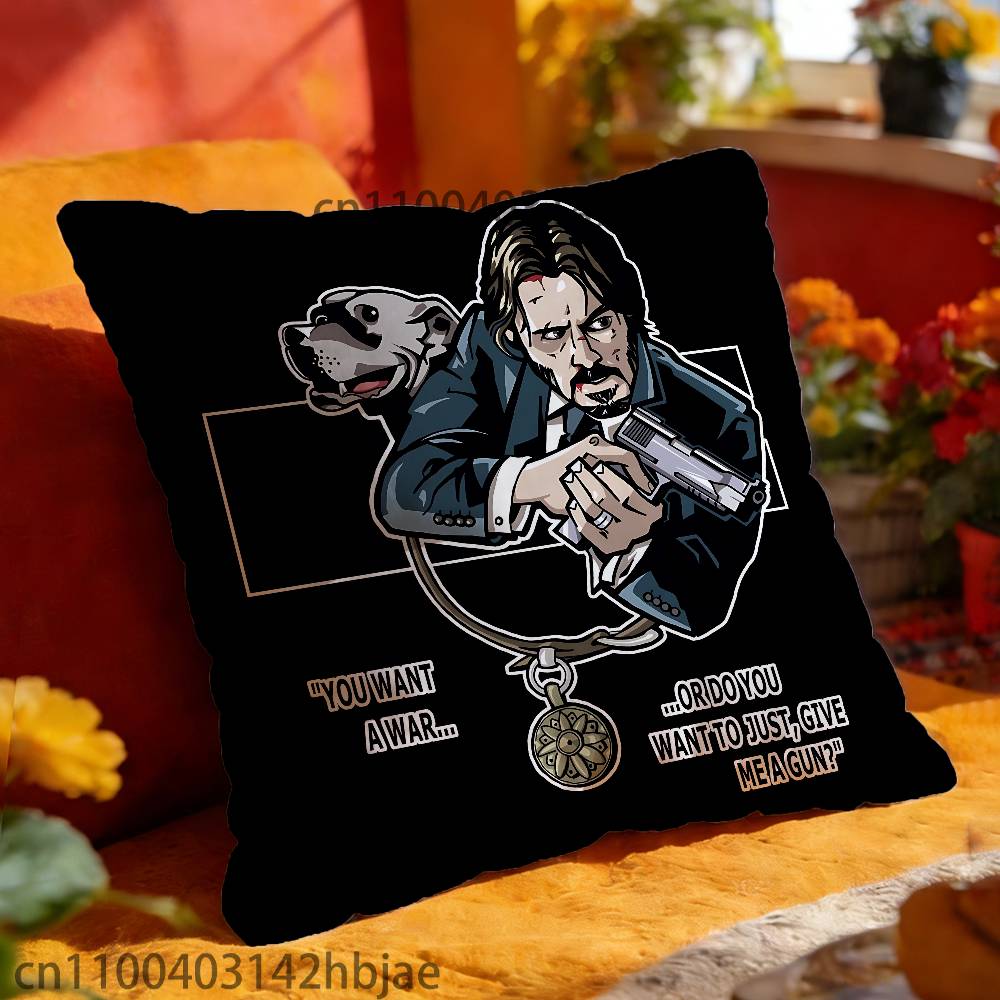 K-Keanu R-Reeves Kissenbezug Für 45x45cm 55x55cm 30x30cm Quadratischer Auto-Kissenbezug Heim-Schlafzimmer-Dekor Geschenk