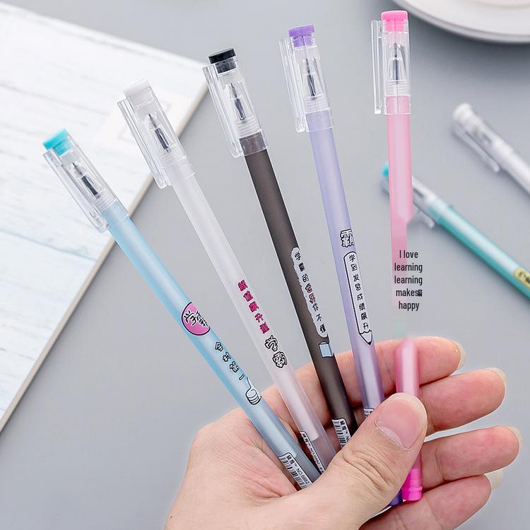 Creative Cute Black Gel Pen for Students and Office Use - Signature and Stationery Supplies