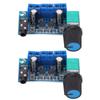 2PCS AMP Module Dual Channel Hi Fi Adjustable Home Audio Power Amplifier Board with Overcurrent Protection 9 15V