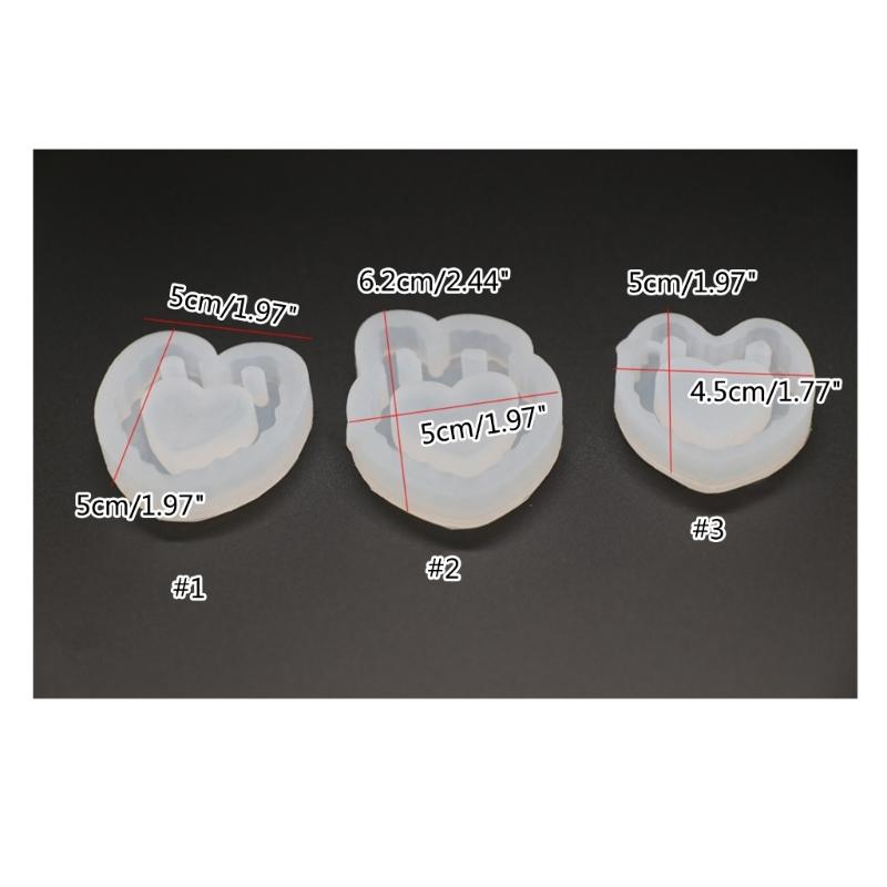 Resin Shaker Mold DIY Quicksand Casting Epoxy Silicone Mold Resin Epoxy Jewelry Molds for Pendant Decoration Crafts