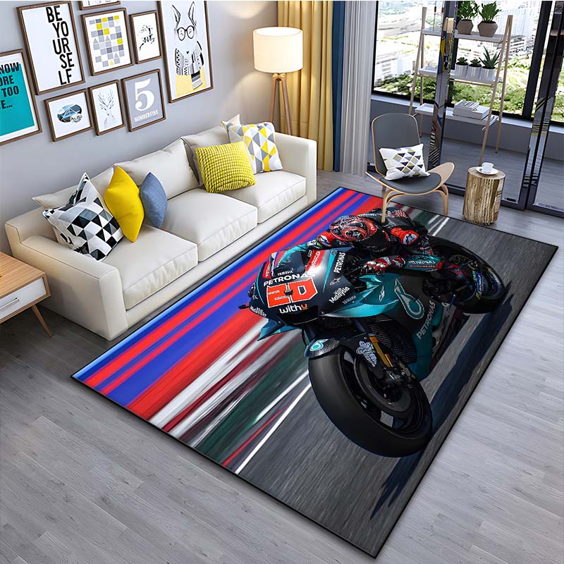 MotoGP F-Fabio Quartararo 20 Pattern Carpets 15 Sizes Living Room Bedroom Bedside Floor Mat Area Rug Cloakroom Home Decoration