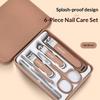 4/6Pcs Stainless Steel Anti-Splash Nail Clipper Set Slanted Nail Clippers Home Nail Clippers Set Manicure Tools