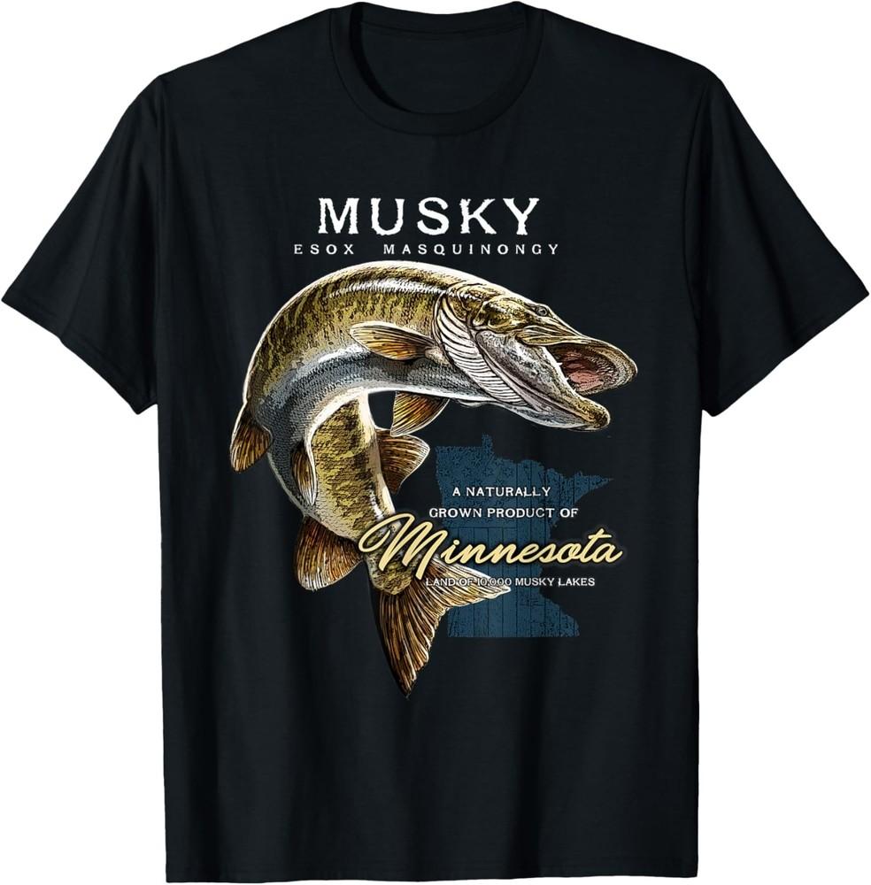Musky Fishing Minnesota T-Shirt Unisex T-Shirt M