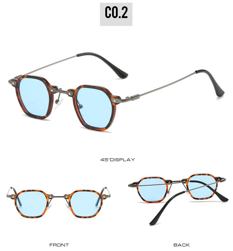 Hot Punk Small Frame Hip Hop Sunglasses - Stylish European & American Avant-garde Unisex Eyewear