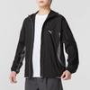 Puma Color Block Lightweight Casual Woven Hooded Long Sleeve Jacket Men Jacket Black 628370-01