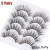 Makeup Tools Wispy Thick Cross False Eyelashes Natural Long  Eye Lash Extension 3D Soft Mink Hair