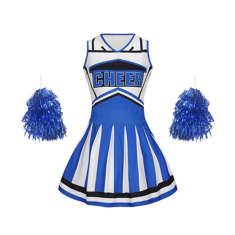 Kids Cheerleading Uniform Girls Dance Performance Dress Cute Sports Meet Outfit