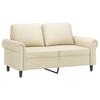 Vidaxl 2-Osobowa Sofa, Kremowy, 120 Cm, Sztuczna Skóra