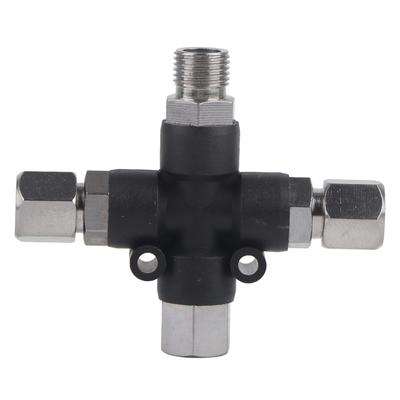 1 8 3 Way Airbrush Air Hose Manifold Adaptor Splitter Tattoo Spray Connector