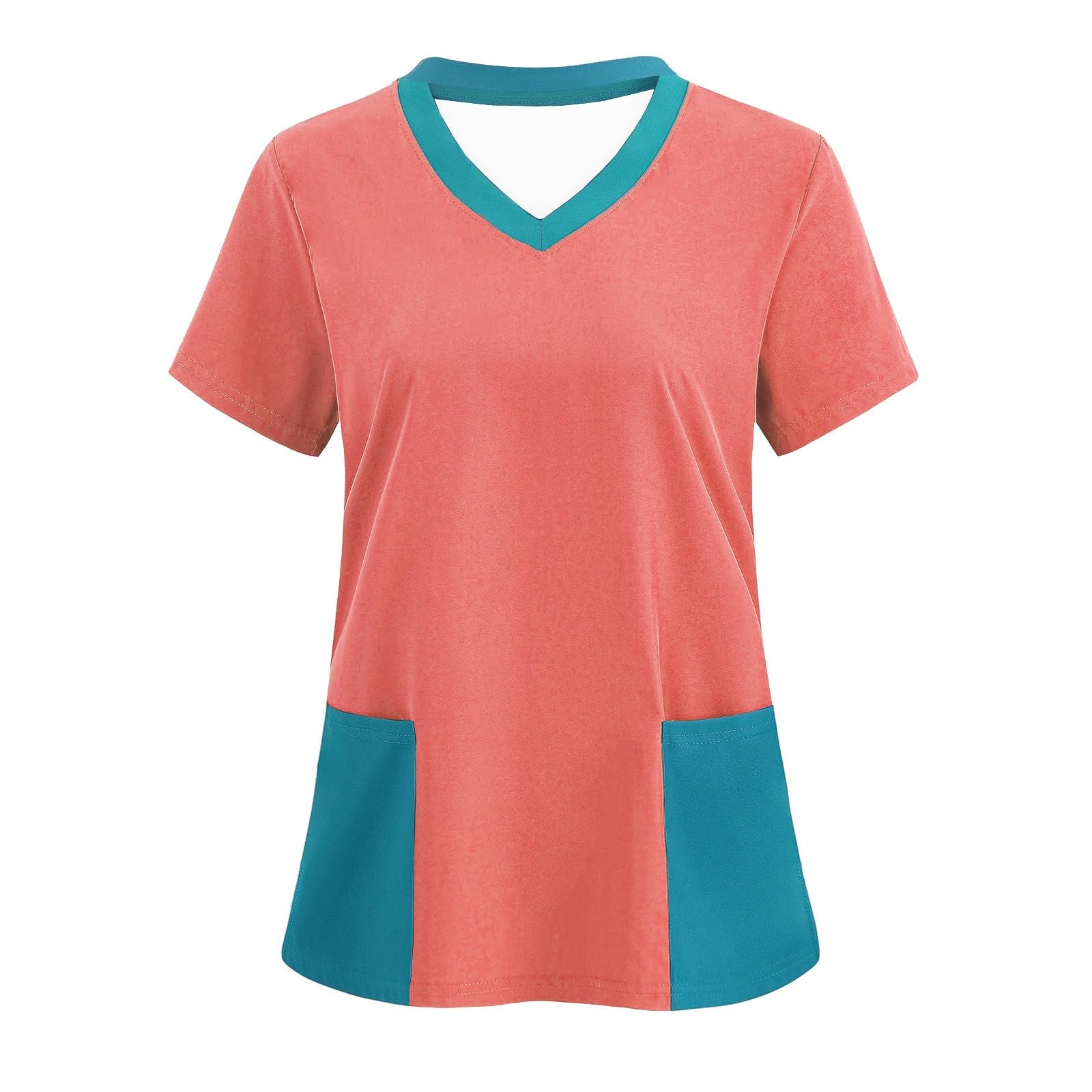 

Женская модная одежда с V-образным вырезом, коротким рукавом, комбинезон с карманами, топы XL арбуз красный