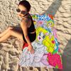 Anime Manga Candy Anime Microfiber Blanket Quick Drying Beach Towels Oversized Printing Super Absorbent Pool Towel Blanket