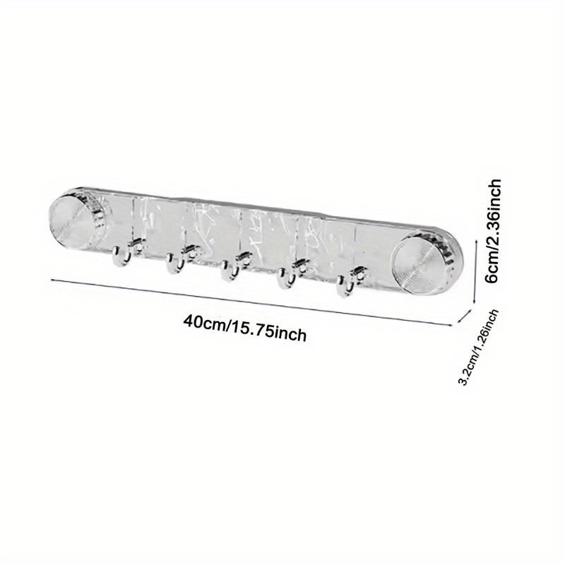 Easy-Install Water Ripple Transparent Suction Cup Hooks - No Drilling Required, Perfect for Bathroom, Kitchen & Bedroom