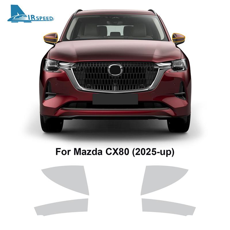 Car Headlight Rearview B C Pillar Paint Protection Film For Mazda CX 80 CX80 2025 Sticker Anti-scratch PPF Transparent Repair