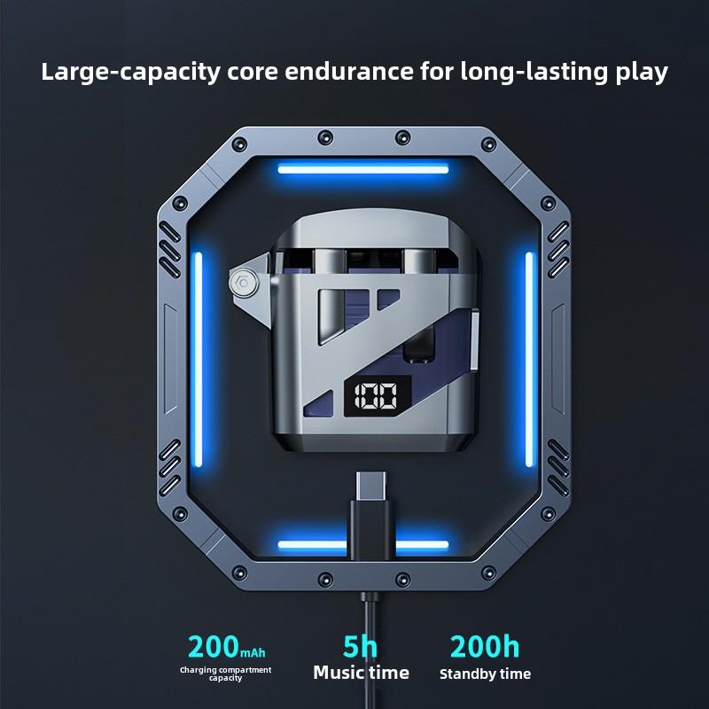 Nowe Fajne Mecha Wind GT02 Długotrwałe Półdouszne Bezprzewodowe Słuchawki Bluetooth