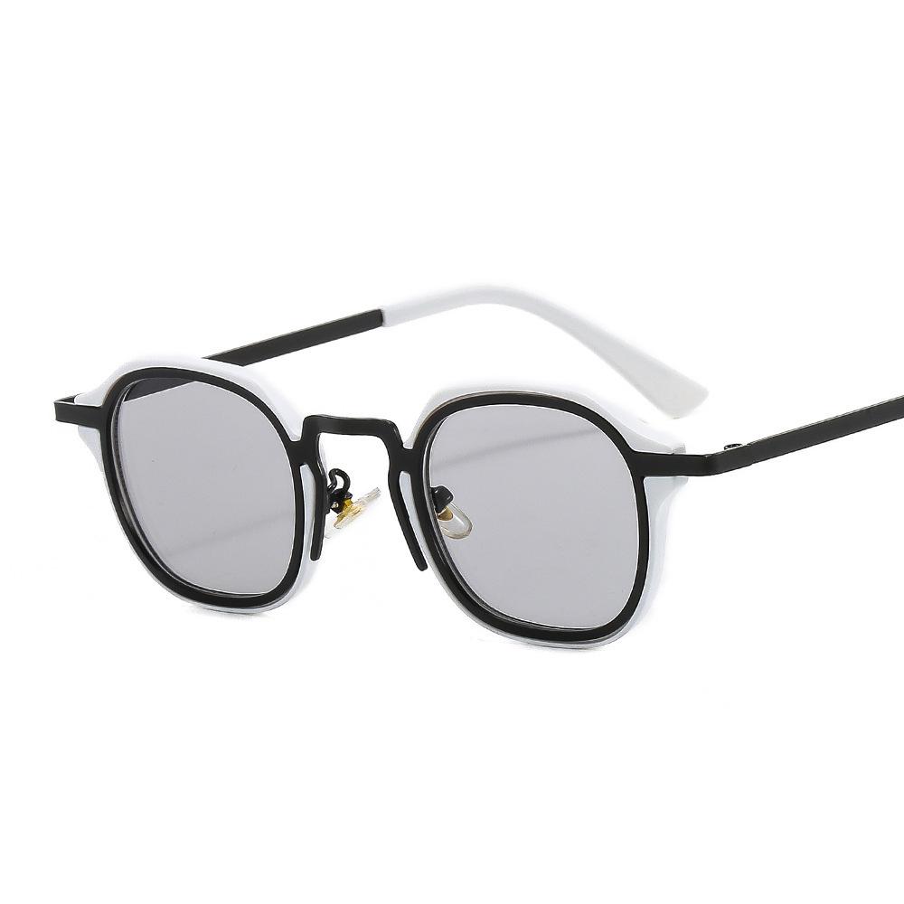 Metal Harbor Style Square Sunglasses P Glasses Punk Full Frame British Retro Sunglasses