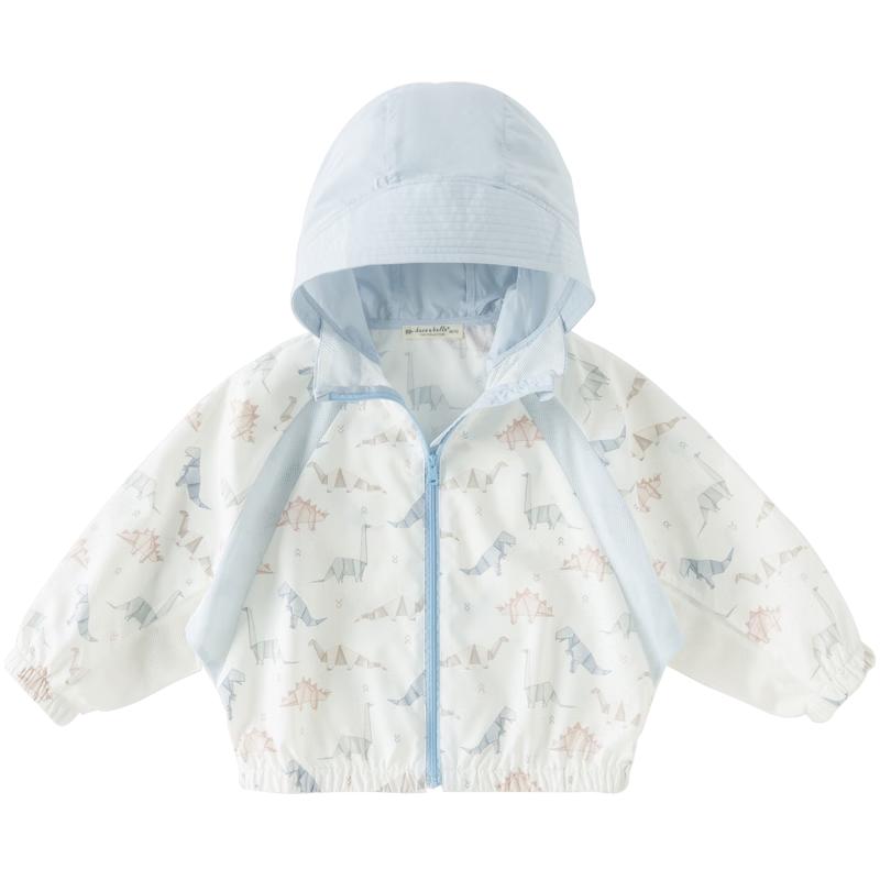 DAVE & BELLA Boys' Hooded UV Protection Sun Jacket