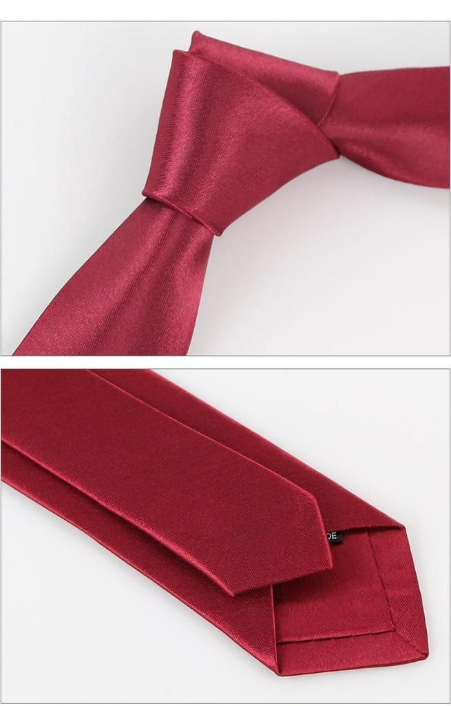 [KYULM7] Men's Necktie, Approx. 5cm Wide, Washable, Stylish, Popular, Suitable for Spring, Summer, Autumn, and Winter, Solid Color, Breathable,