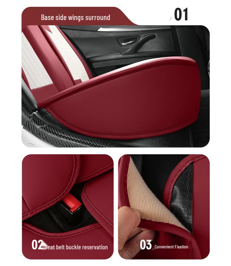 2026 All-Season Full Leather Universal Car Seat Cushion