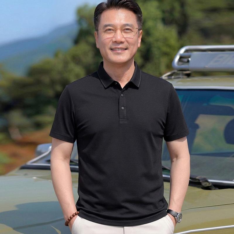 Yuzhaolin Men s Plaid Short Sleeve Polo T-Shirt XL