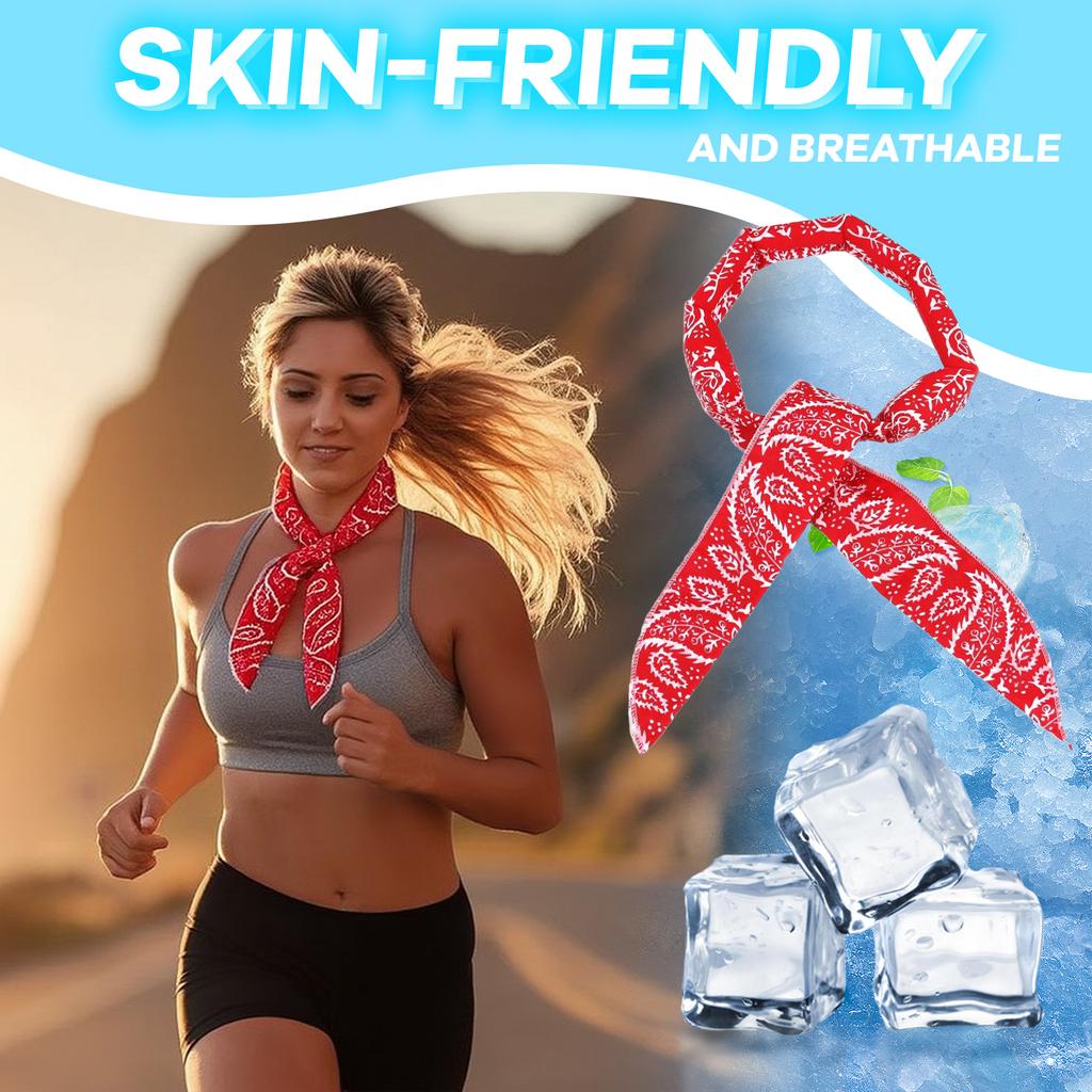 Cooling Towel Sports Ice Cooling Scarf Cold Sensation Neck Scarf for Running Hiking Gym Workout Outdoor Activities