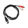 DIN 5PIN Male to 2RCA Female Cable Professional RCA Adapter Cable for Old Sound Equipment 4.9ft