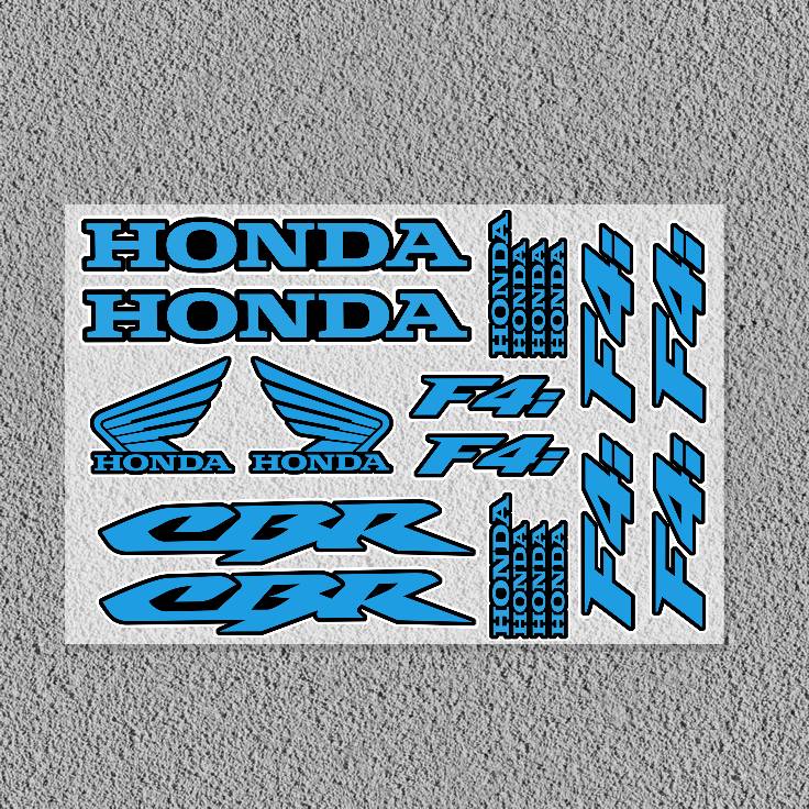 BLUE HONDA-S Decal Set High Quality Printed and Cut Stickers Motorcycle Sticker ZB4
