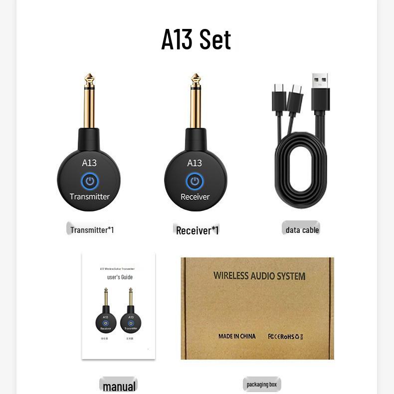 A8-A14 Wireless Guitar Audio Transmission System
