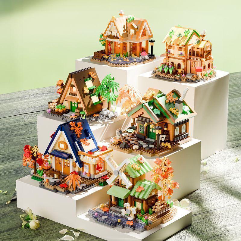 Forest Treehouse Model Micro-Block Assembly Toy - Must-Have Holiday Gift