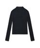 COVERNAT WOMAN Ribbed Turtleneck Knit Dark Blue