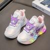 Kulomi Girls' Shoes Children's Sports Rotating Button Soft Bottom Anti Slip Cartoon