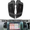 Middle Air Conditioner Outlet Vent Compatible For Toyota Land Cruiser LC200 2008-13 AC Outlet Vent ABS Black