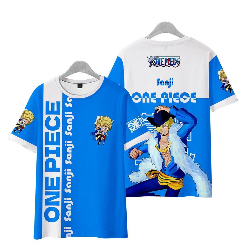 ONE PIECE Anime Women Men's T-shirts Cartoon Printed O-Neck Oversized Short Sleeves Fashion Mens Clothing Streetwear