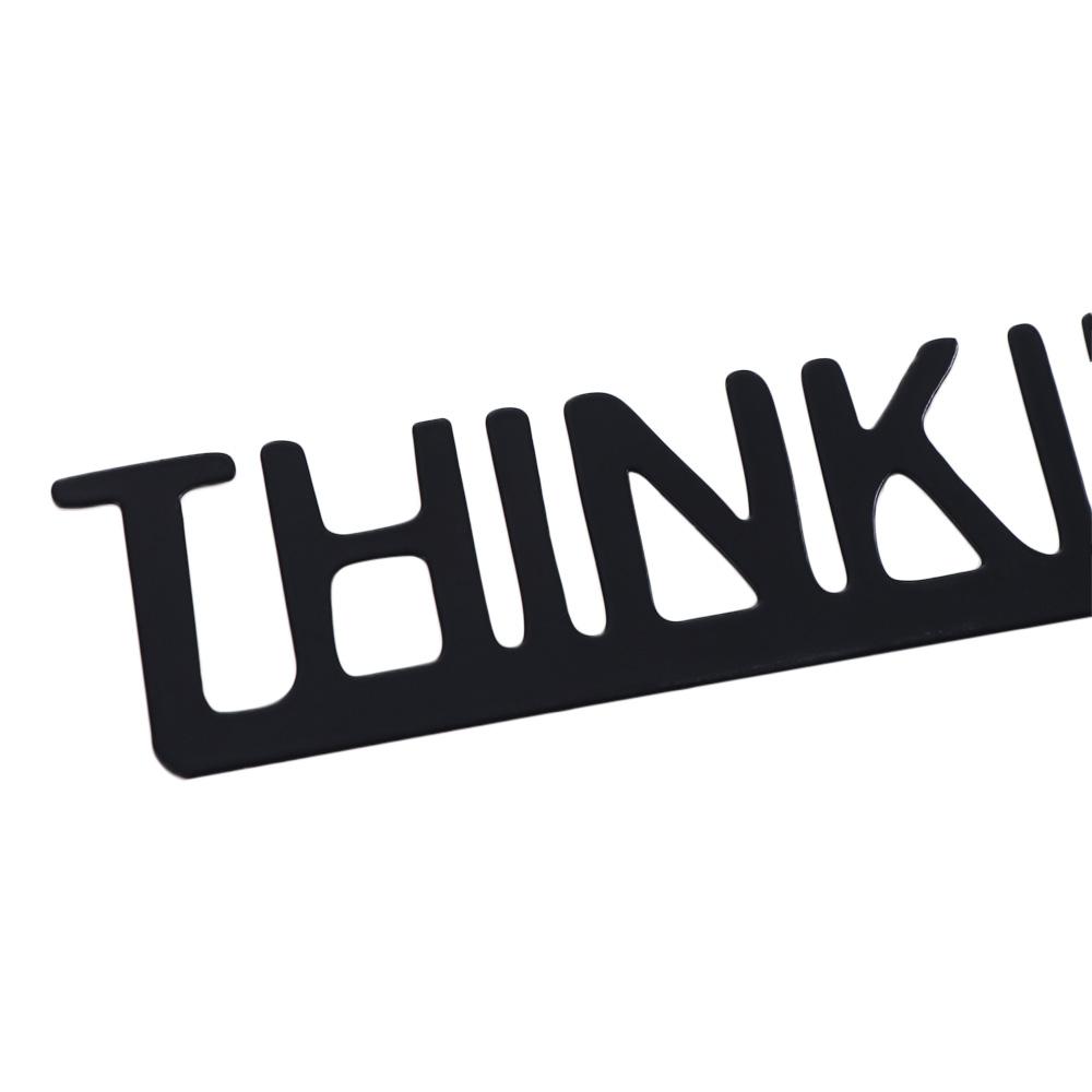 Black Thinking Room Wall Mount Sculpture Metal Decorative Door Frame Pendant Toilet Door Sign Home