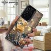 Phone Case: 2D Flat Samsung Galaxy A34 A35 M05 M06 S20 S22 S21 FE Plus 5G Protective Case, Couple Style, Gold Butterfly and Rose, Christmas and Hallow
