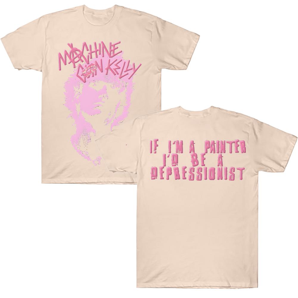Billets t-shirts anniversaire Nouvelle Machine Gun Kelly MGK Album t-shirt Unisexe Rétro Surdimensionné Hip Hop Coton T-shirt Musique Rap Streetwear